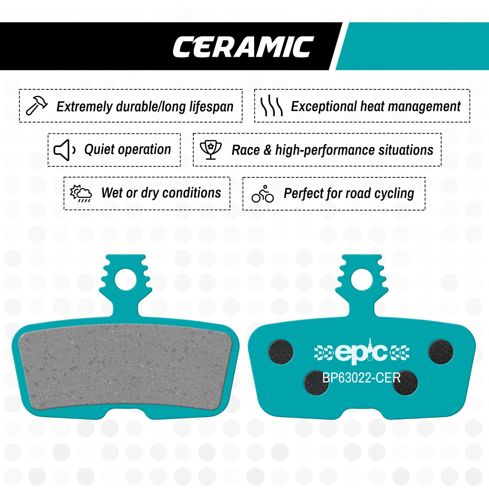 epic SRAM DB8, Motive, Code, Code Stealth, G2 RE & Guide RE Brake Pads – Ceramic