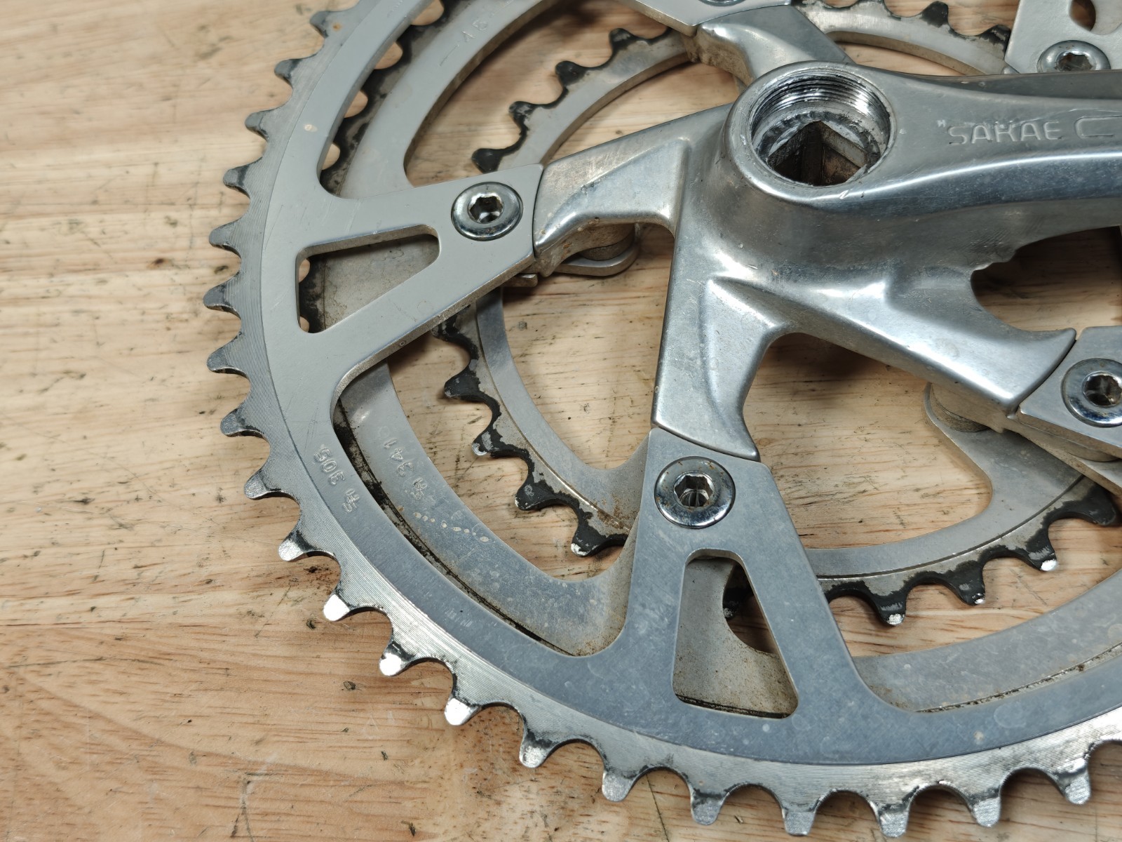Sakae CR Turbine Crankset, 50/45/32T, 170mm Crank Arm Length, Drive Side Only