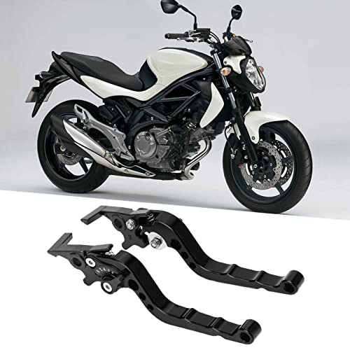 2Pcs Front Brake Lever, Universal CNC Aluminum Alloy Motorcycle Clutch Black