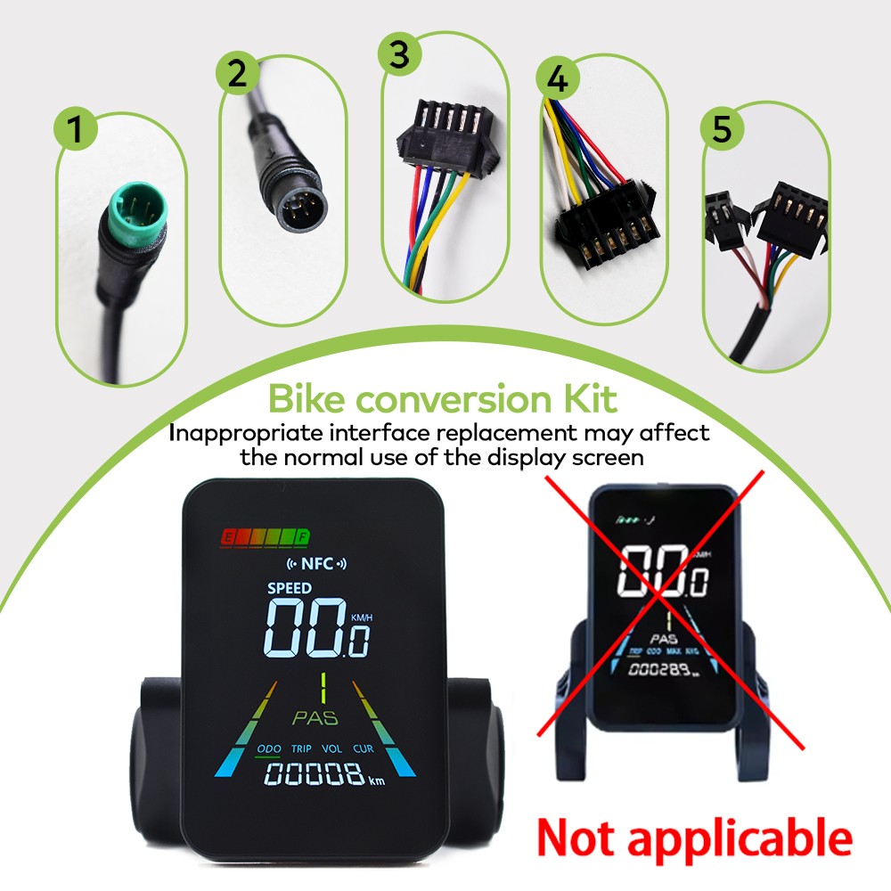 F3【UART2】Turn On The NFC EBike LCD Display Bicycle Speedometer Computer