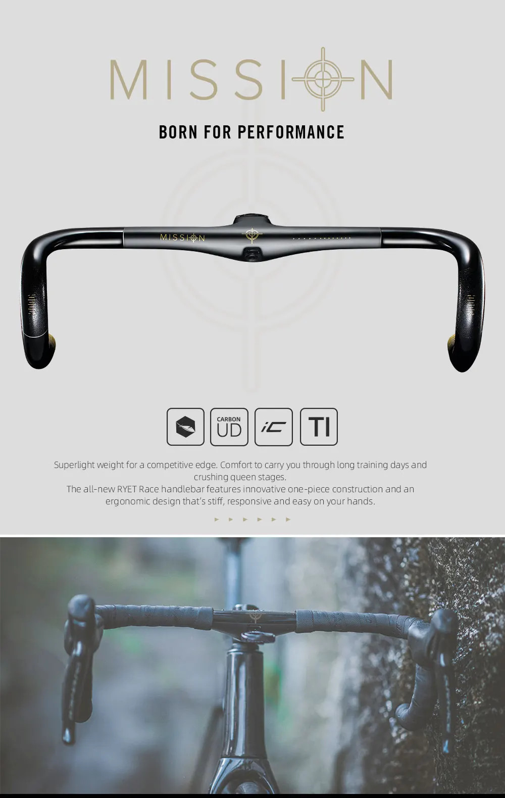 Carbon Road Bike Integrated Handlebar Inner Cable Routine Bent Bar Bicycle Parts
