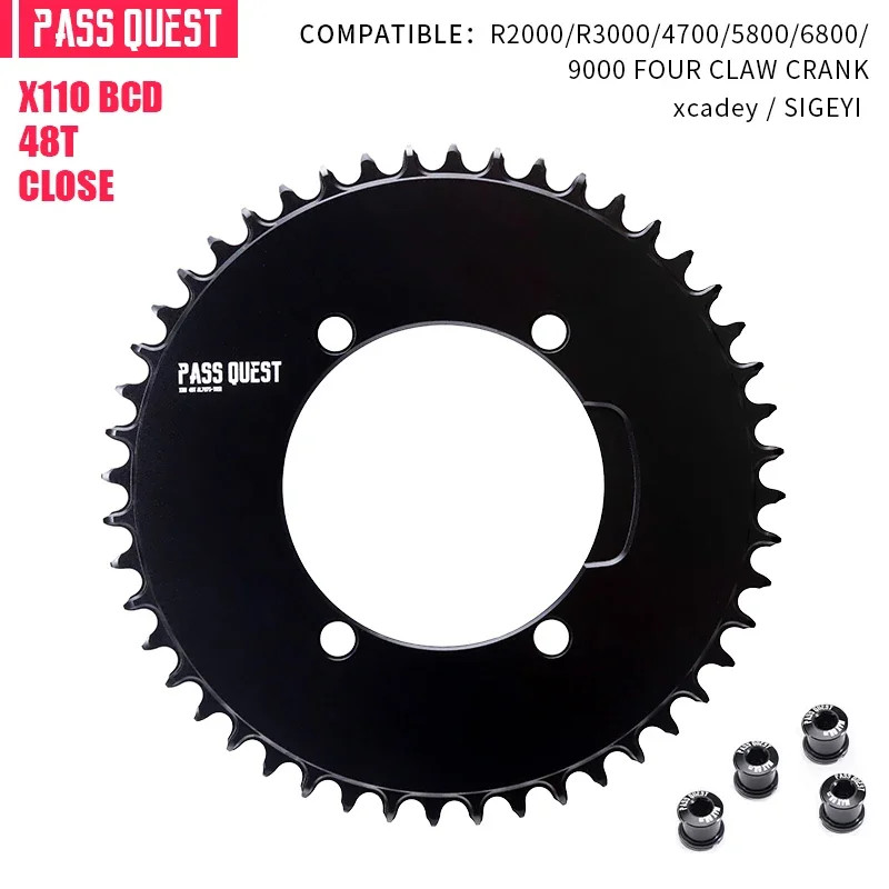1X110 BCD Road Bike Single Chainring 4-bolt for AERO Axs Chain for SHIMANO 4700