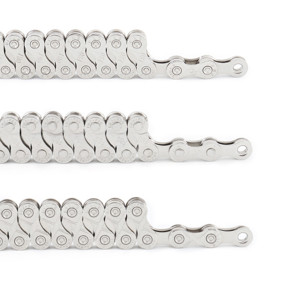 MUQZI 6/7/8/9/10/11/12 Speed Silver Steel MTB Road Bicycle Chain Shifter Chain