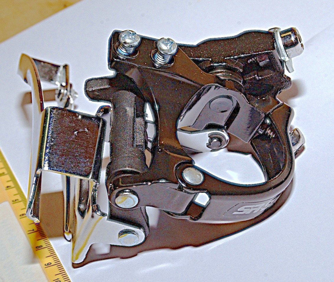 SR Suntour Triple Front Derailleur 34.9mm 42/32/22T Dual Pull Model 42T-C5DFG324