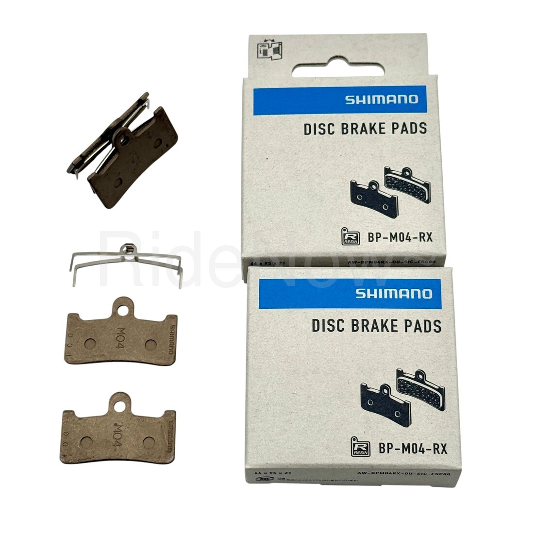 Deore Shimano M04-RX Disc Brake Pads, only for XT BR-M755 Caliper, w/spring 2prs