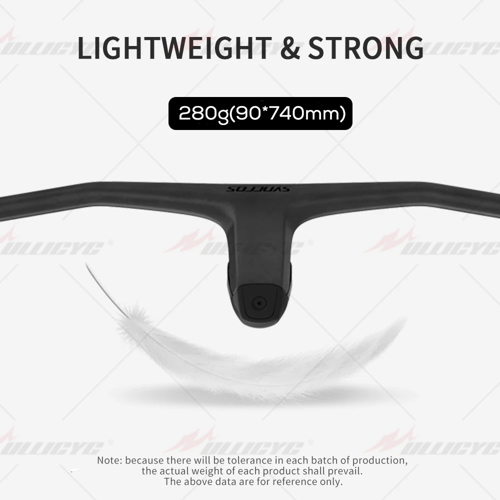 MTB Handlebar 740MM -20 Degree Full Carbon Fiber Integrated Cockpit Handlebar