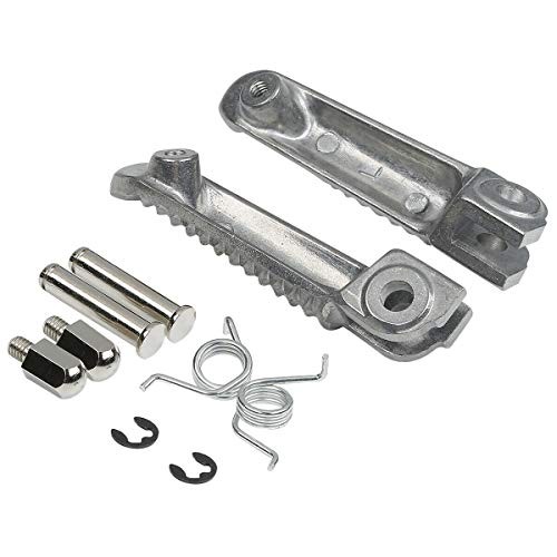 Front Foot Pegs Footrests for yamaha YZF R1 1992-2019, R6 1999 Front-White-1