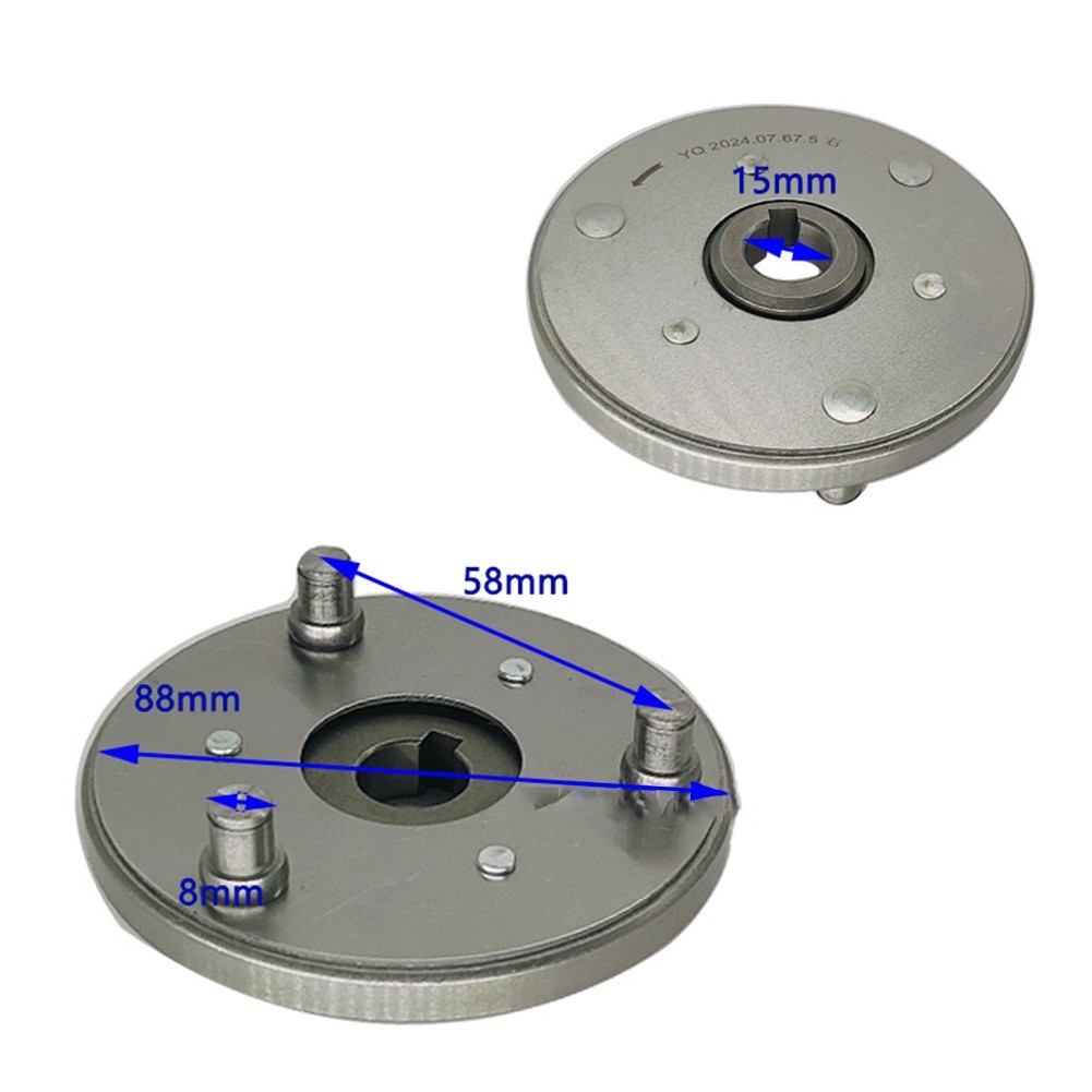 3PCS Motor Gear Set Steel Plastic Gear 47.5mm Outer Diameter 608 Bearings