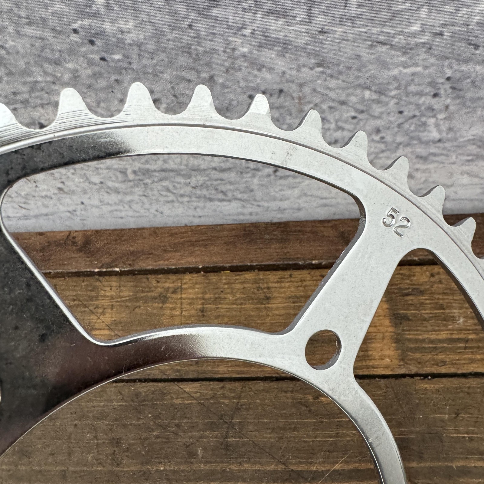 Vintage Specialites Nervar 52T Chainring 3-Bolt 116 BCD Steel Made in France