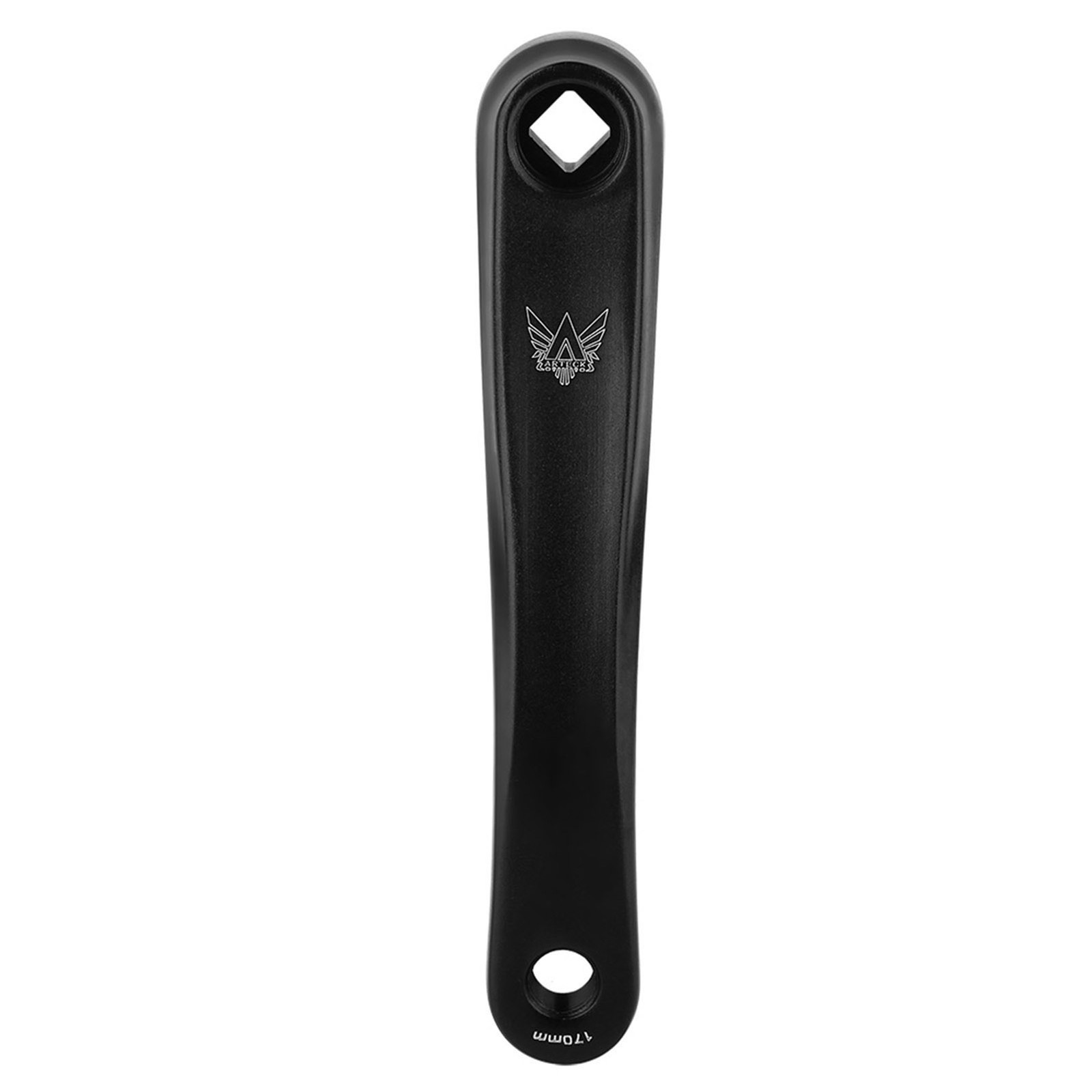 170mm Bike Aluminum Alloy Left Single Chain Crank Arm Replacement (Black Rhombic
