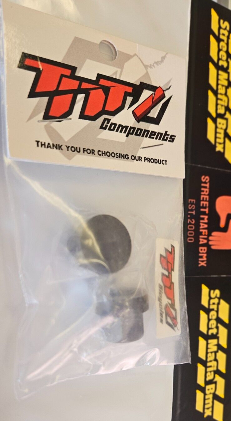 2 TNT ALLOY BMX BIKE WHEEL AXLE NUTS black 3/8s 26tpi FIT HARO SE GT DK Race NEW