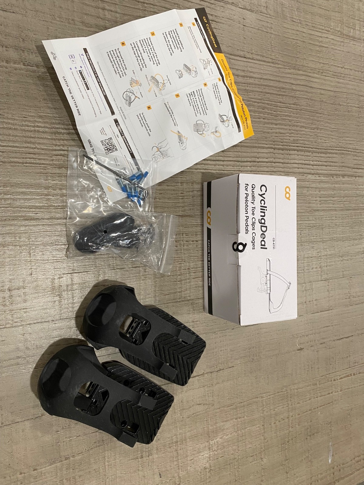 CyclingDeal Toe Cages – Compatible with Peloton Bike & Bike+ Pedals – Convert Pe