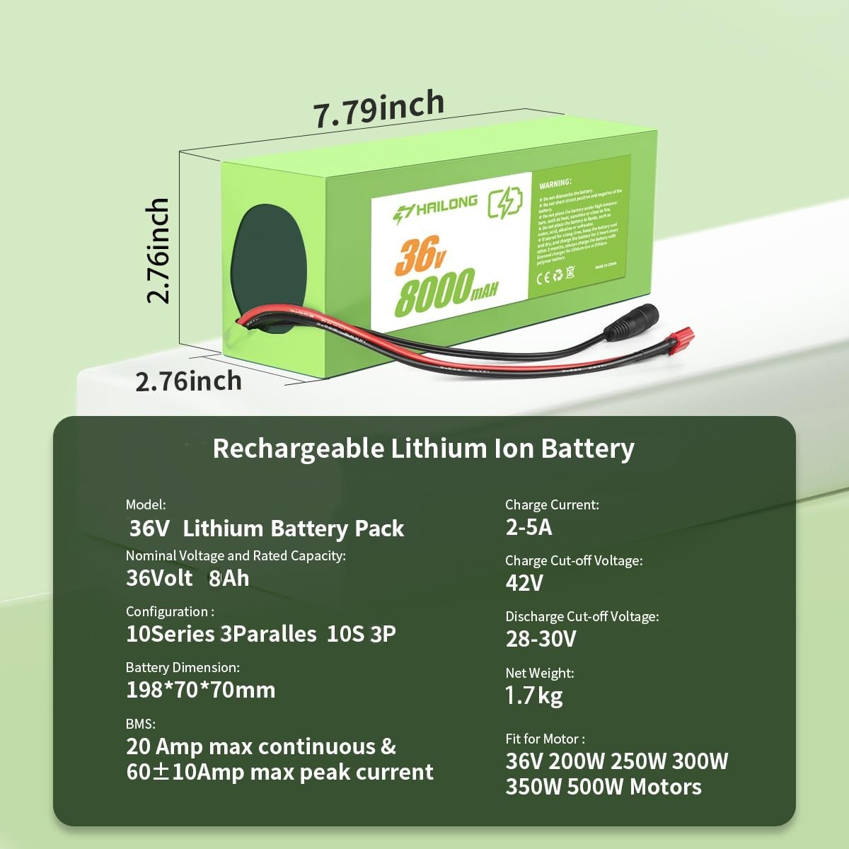 36V 8Ah Lithium ion Ebike Battery Replacement Battery for Jetson Electric bike