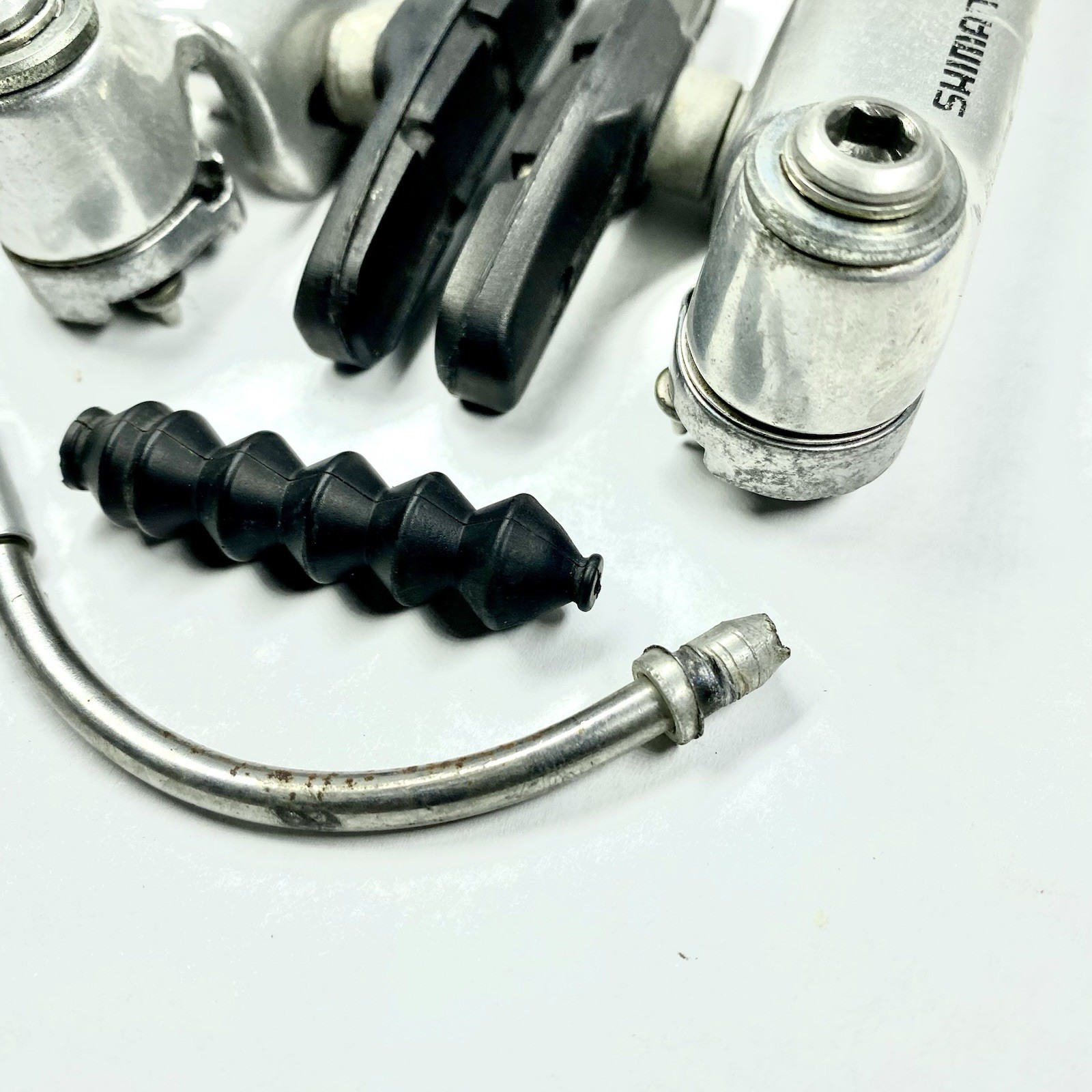 Shimano LX BR-M600 V-Brake Complete Pads Noodle Hardware Vintage MTB