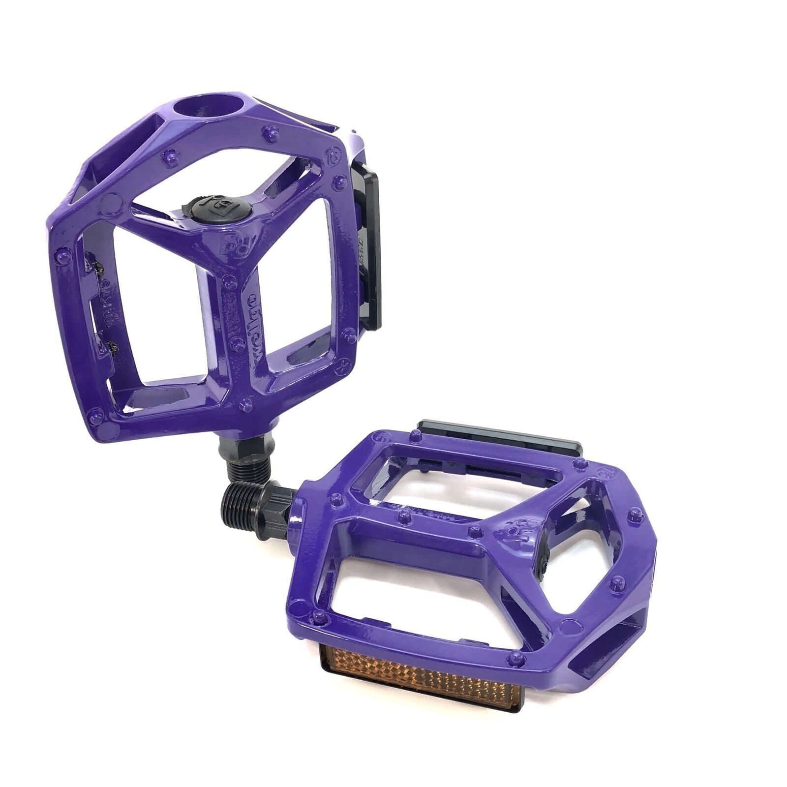 WELLGO MG-3 Fixed Pin Bike Pedals for MTB BMX DH Platform 9/16» Black Red Blue