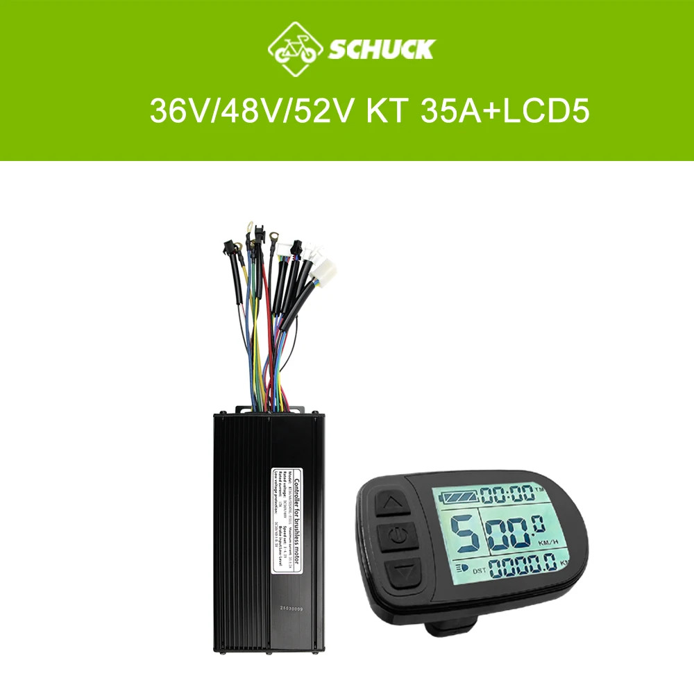 KT Electric Bicycle 36V 48V 52V 35A Sine Wave Controller SM/Waterproof Plug