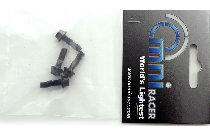 4 OMNI Racer WORLDS LIGHTEST Bicycle Bottle Cage Bolts Bolt Set: M5x15: BLACK
