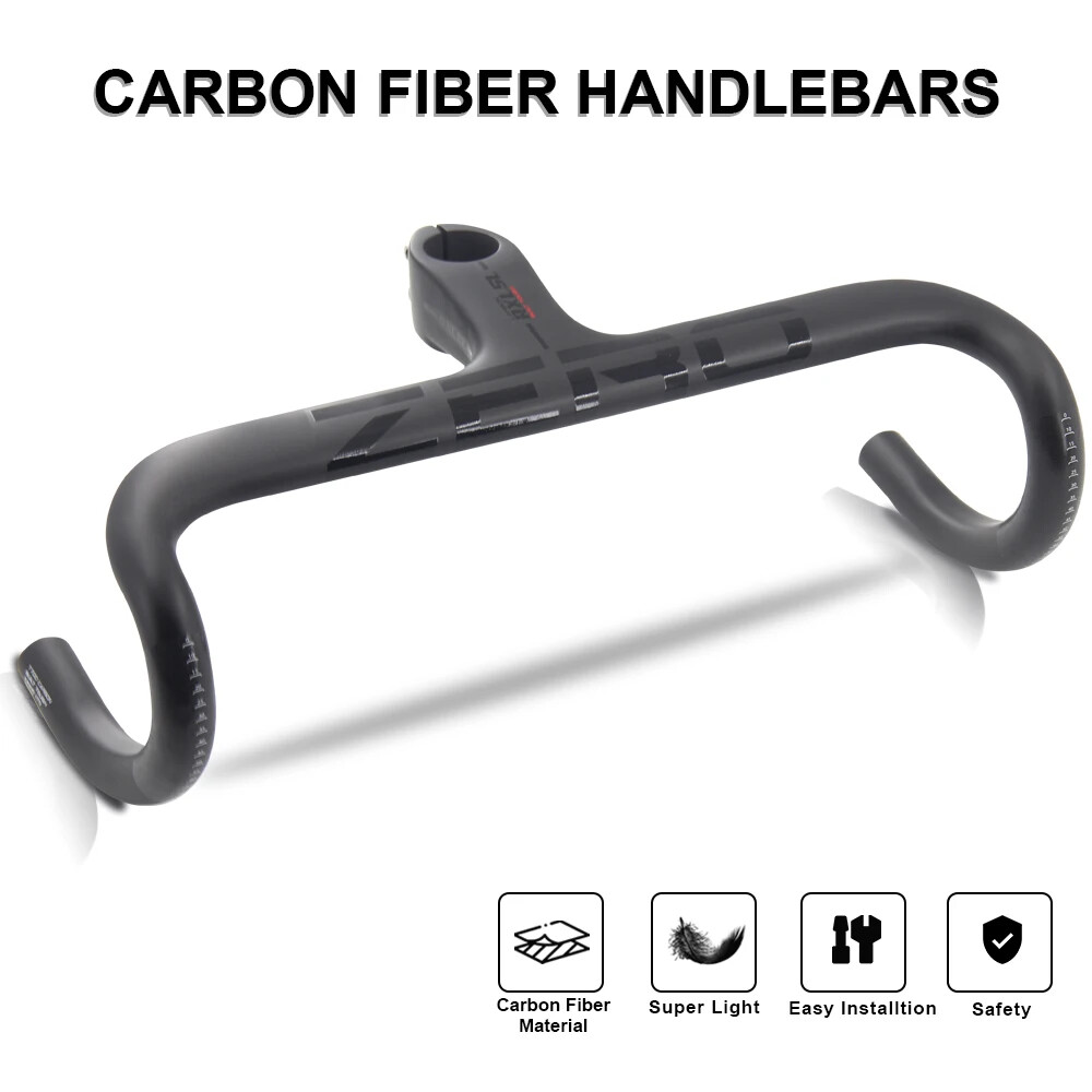 Carbon Road Bike Integrated Handlebar Racing Bike Drop Bar Bicycle Accessories