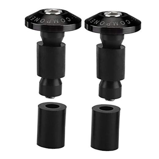 Motorcycle Handlebar End Slider Plug for Racing ATV Offroad 22mm 7/8inch Black