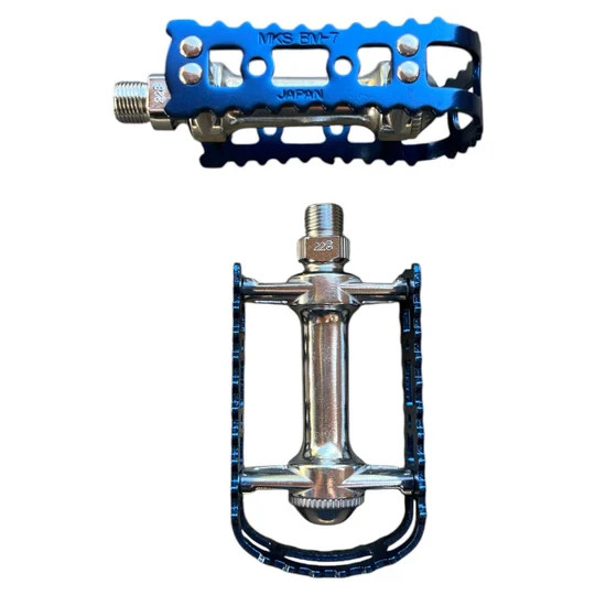 MKS BM-7 Bear Trap Pedals Blue 9/16″