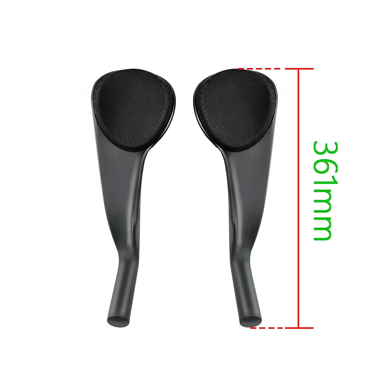 For BALUGOE Carbon Bicycle Rest TT Handlebar Time Triathlon Bike Extension Bar