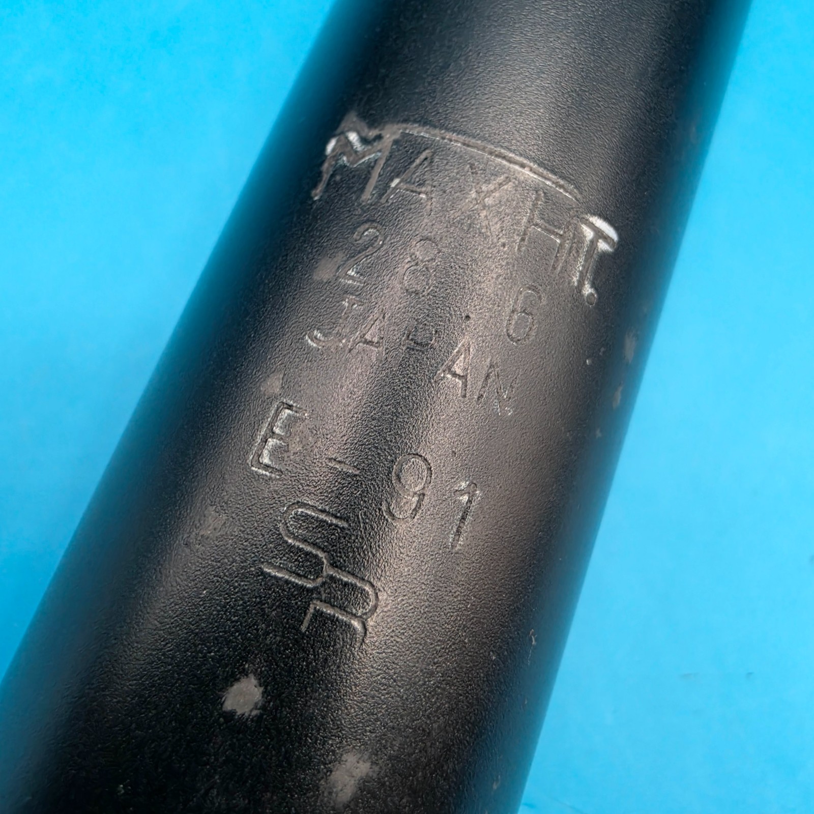 Vintage SR Sakae Bicycle Seatpost 28.6mm Diameter 310mm Length Black Alloy f29
