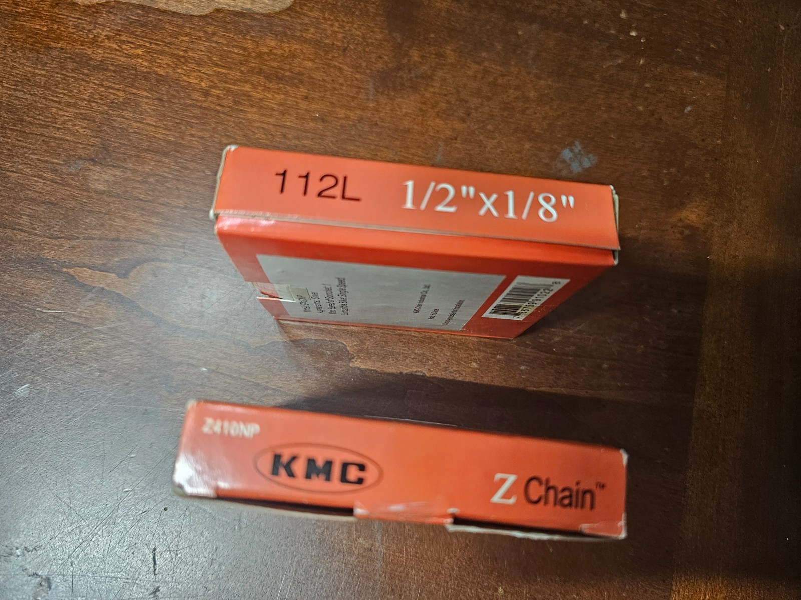 NIB Set of 2 KMC Z410NP Bushingless Z Bike Chains 1/2″x1/8″ 112 Links 1 speed