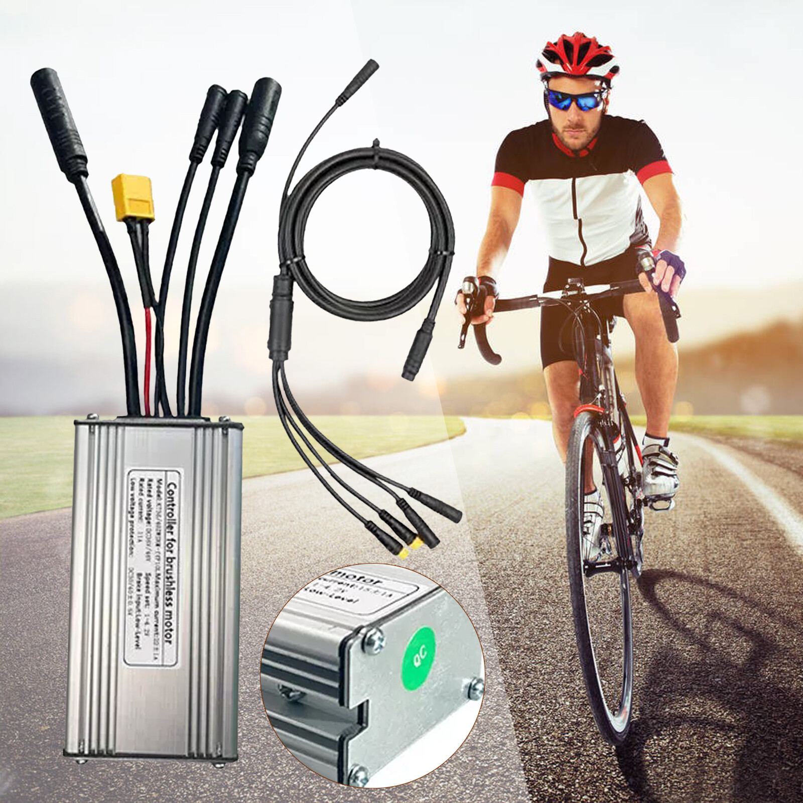 36V/48V 25A Ebike Waterproof Controller For 750W Brushless Motor Electric Bike