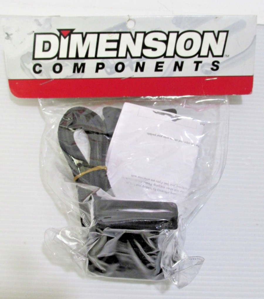 Dimension Toe Clip And Strap Set Large Black TC2032