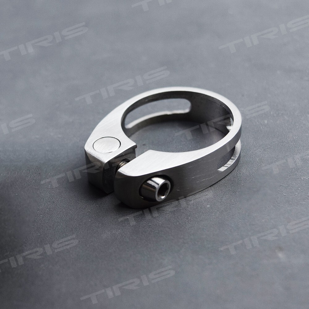 TIRIS Titanium Bicycle Seatpost Clamp Bike Seat Tube Collar clip 31.8/34.9