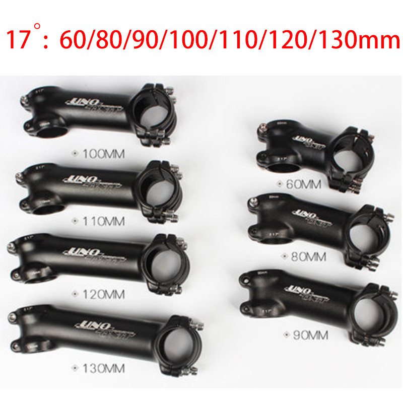 31.8mm Bike Stem ±7/17/35°UNO Al Alloy MTB Road Bike handlebar bar Stem 60-130mm