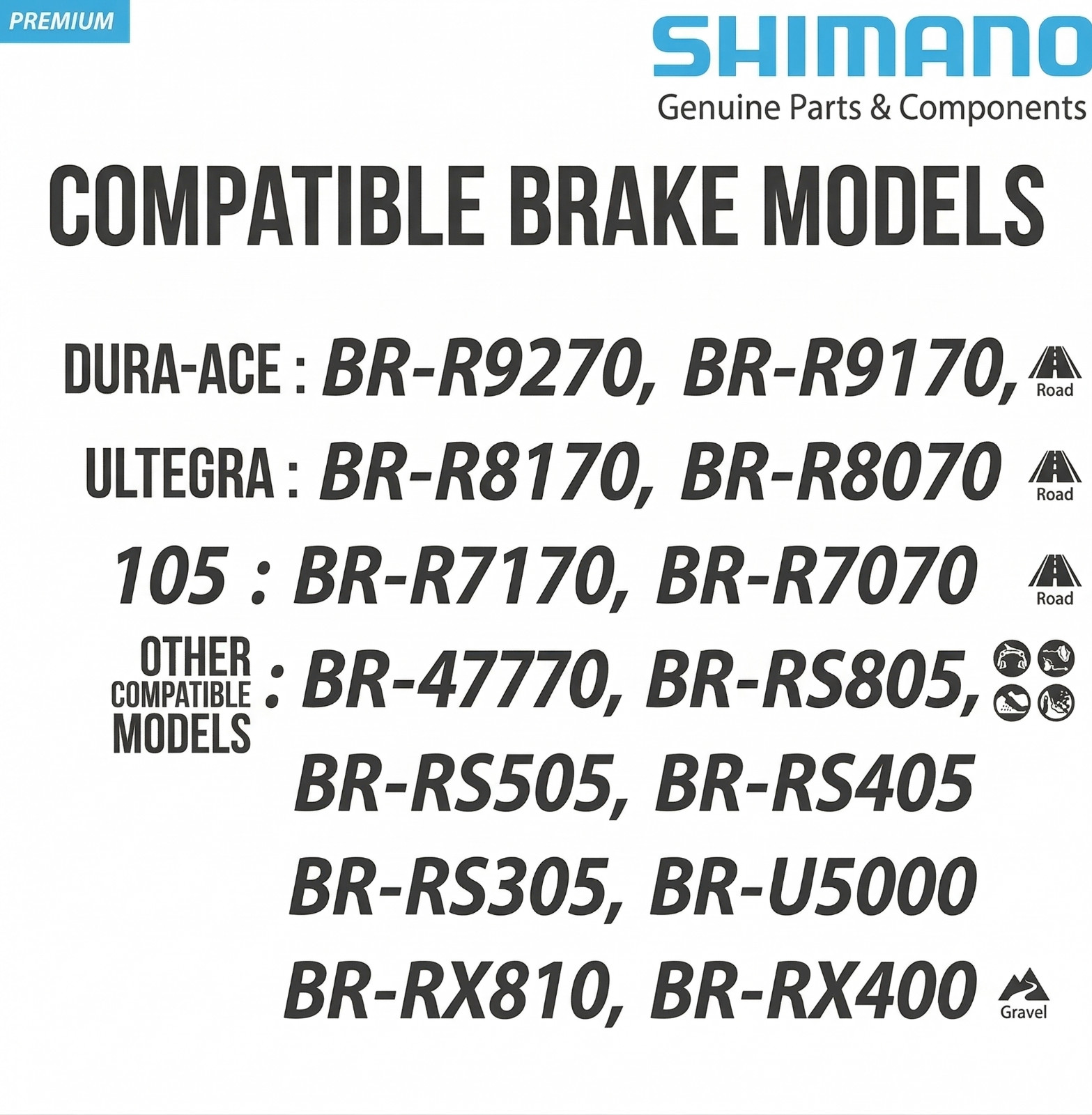 Shimano L05A-RF Resin Disc Brake Pads Ice-Tech Fin Dura-Ace Ultegra 105 1 Pair