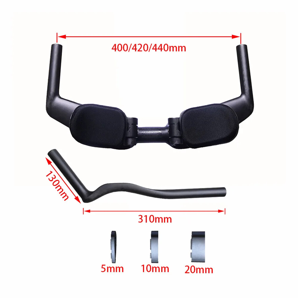 Full Carbon Triathlon Time Trial TT Road Bike Handlebar UD Matt 400/420/440mm