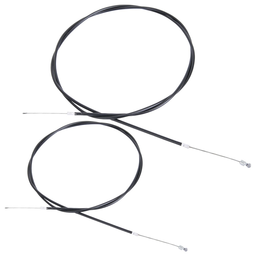 1 Set Bike Brake Cable Kit Reusable Stainless Steel PVC Black for Cycling Use