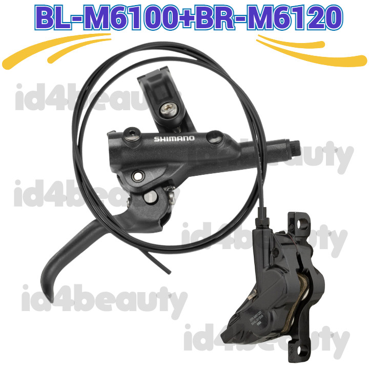 Shimano Right Brake Lever BL-M6100+ Rear Hydraulic 4 Piston caliper BR-M6120 NEW