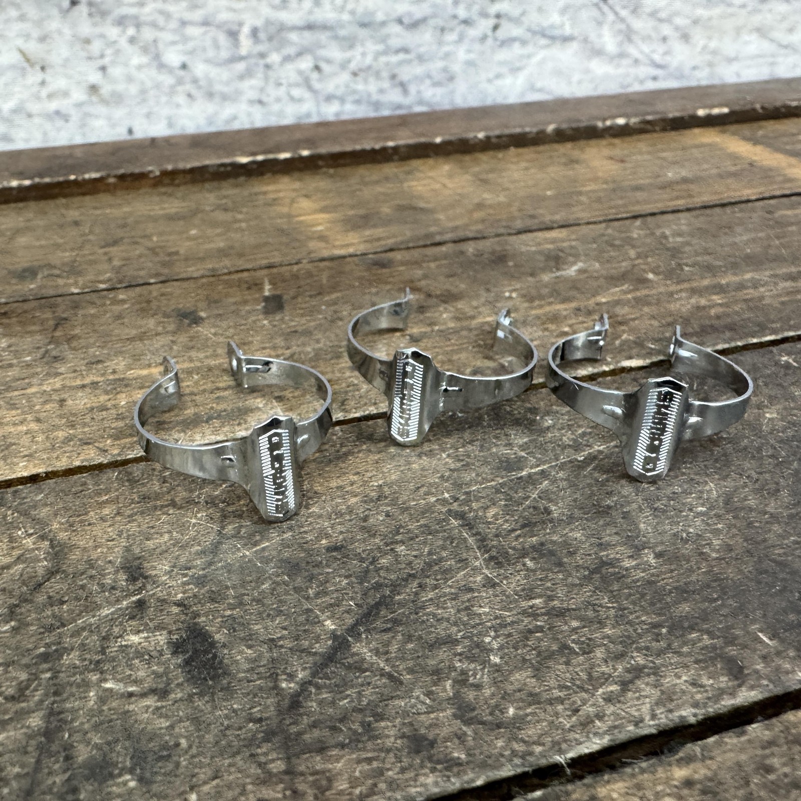 Vintage Shimano Down Tube BRake Clip Cable Clamp Set 1″ 25.4 Road No Screws