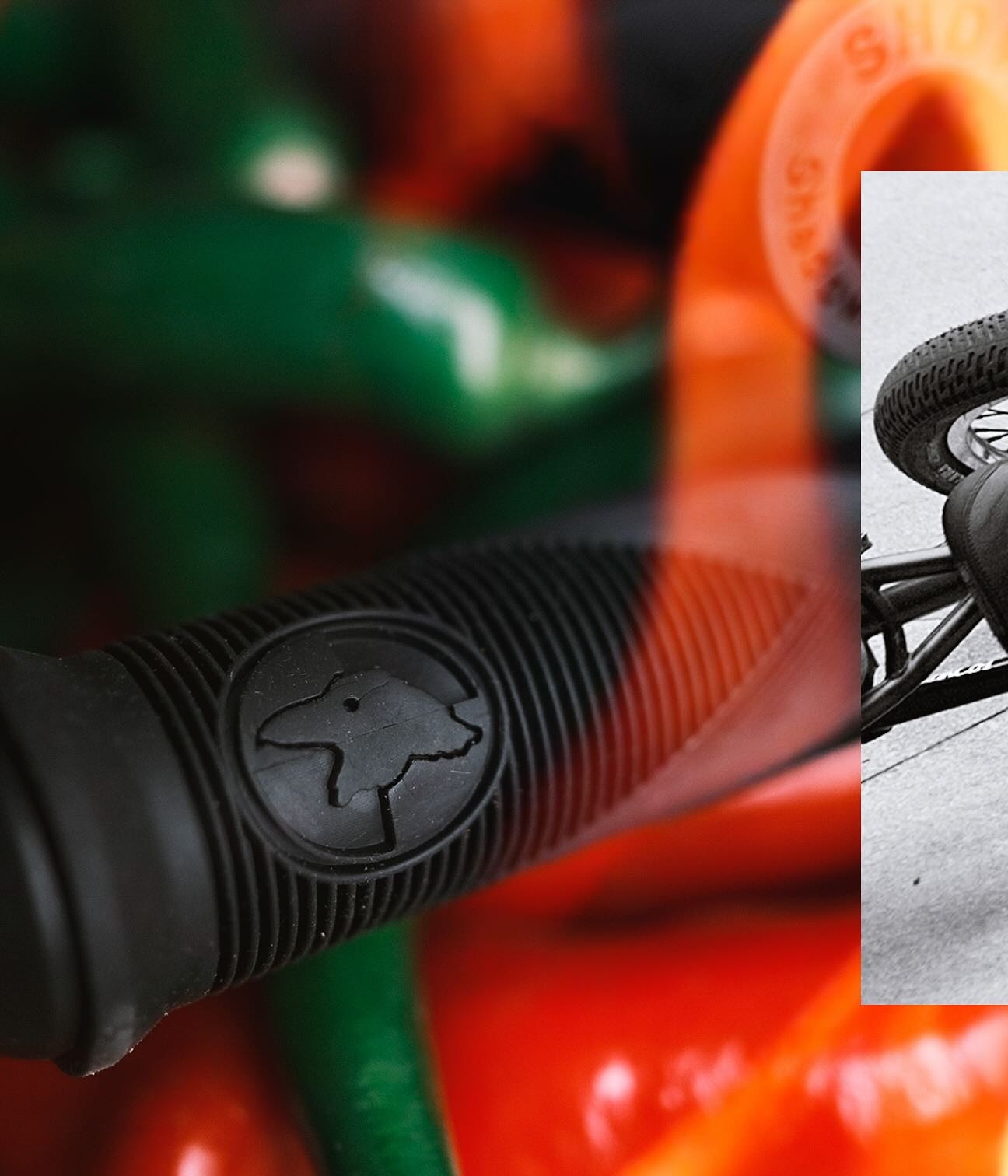 SHADOW CONSPIRACY SPICY BMX GRIPS + BAR ENDS HARO RANT CULT GT RANT SUBROSA RED