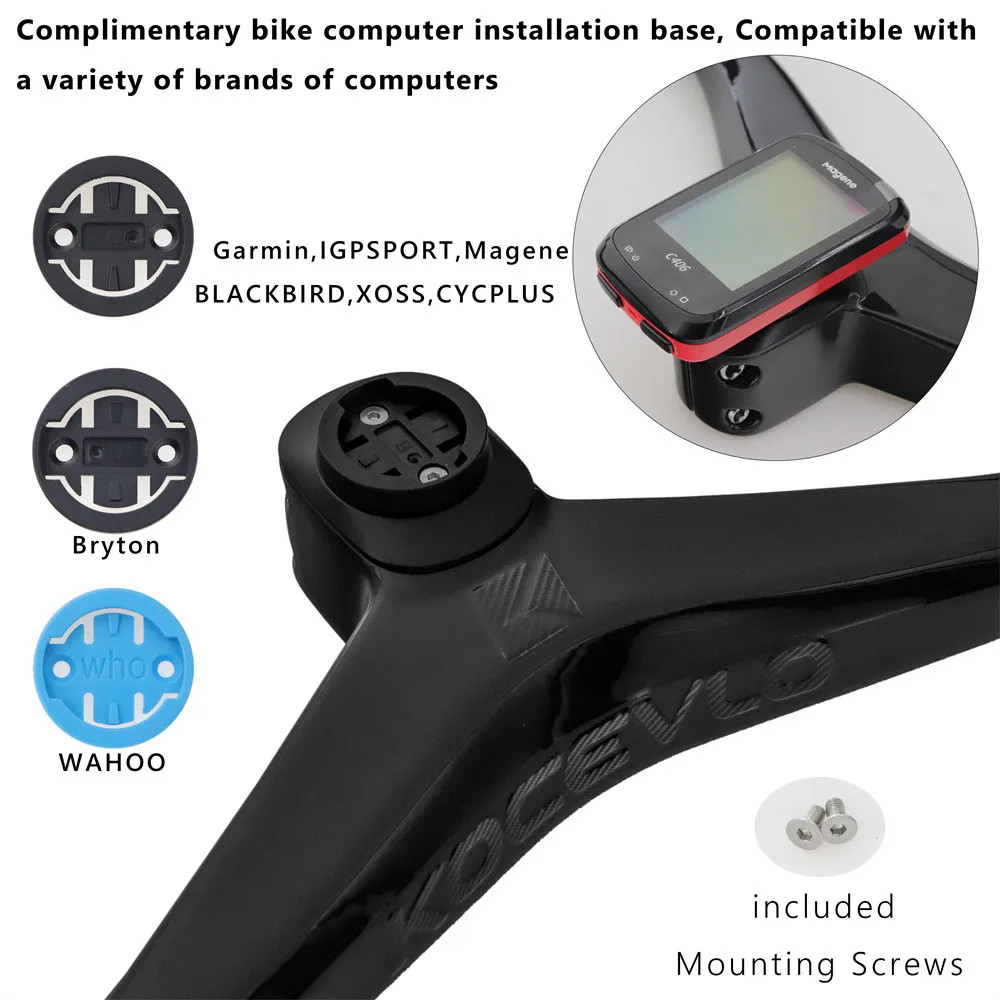 Carbon MTB Bicycle -12 Degree One-shaped Integrated Riser Handlebar with Stem