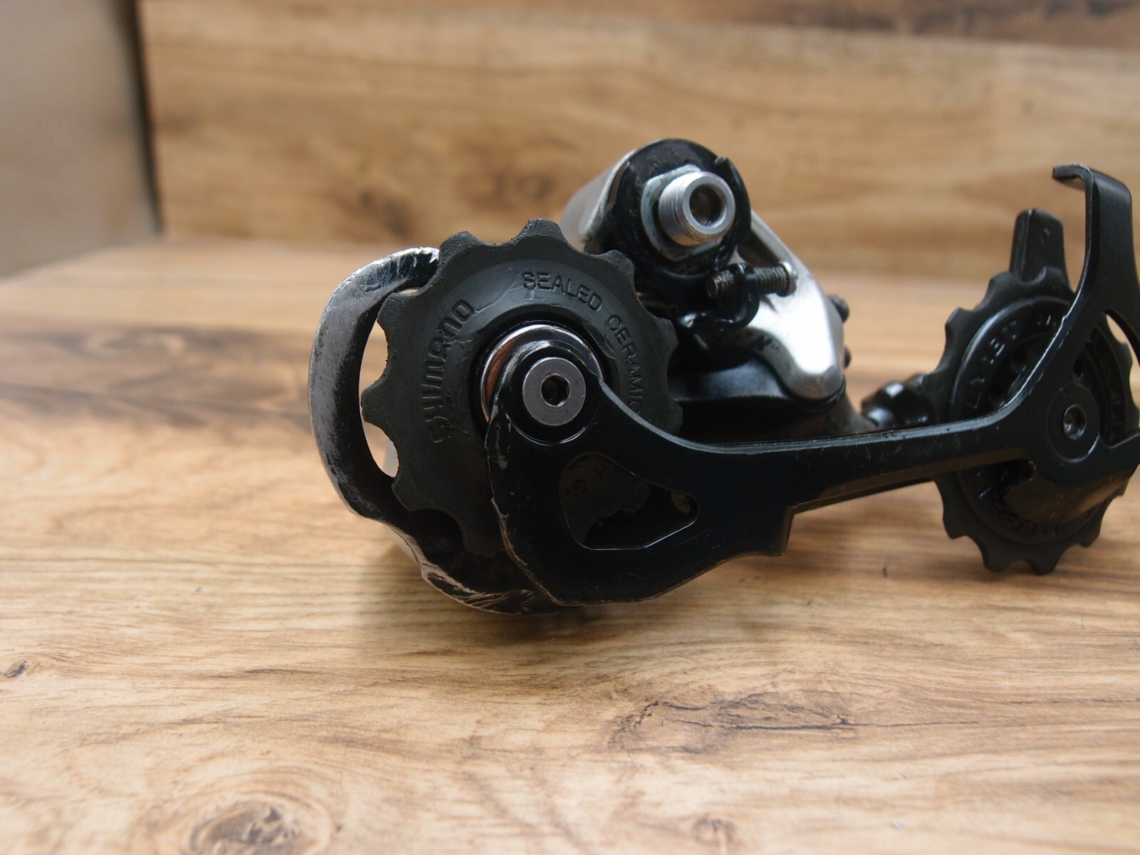 1998 rear derailleur Shimano Deore XT RD-M750 Mega Drive VIA Japan long cage 9sp