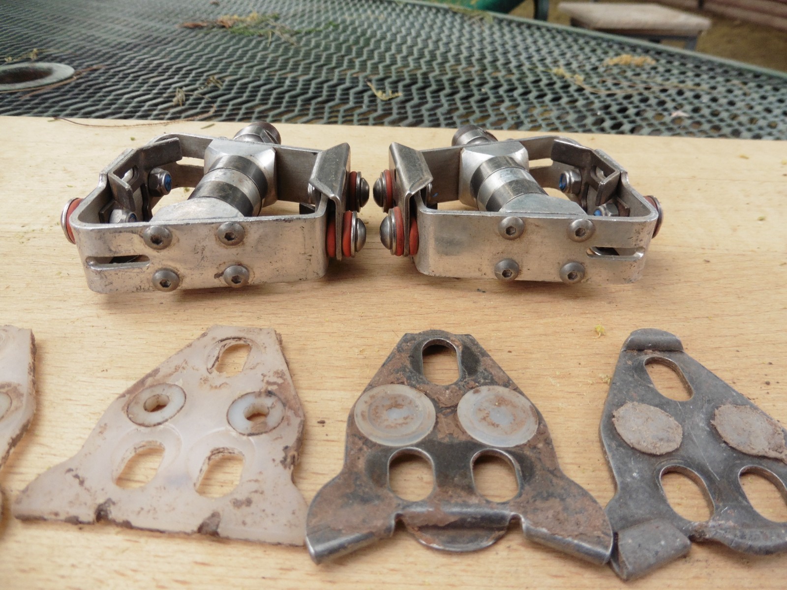 Vintage Grafton Speed Trap Pedals Titanium Spindle Unicorn Clipless Shimano SPD