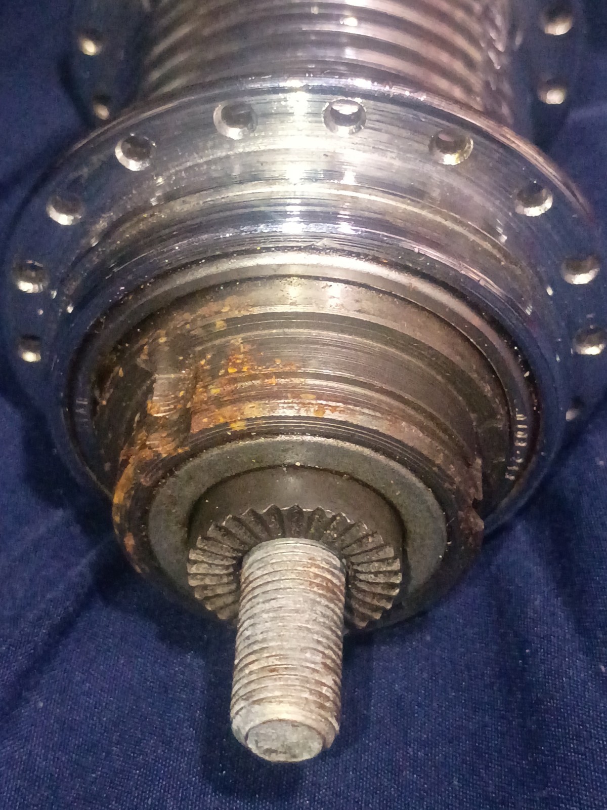 Vintage Sachs Torpedo Automatic Rear Coaster Brake Hub 36H -Speed Silver Steel