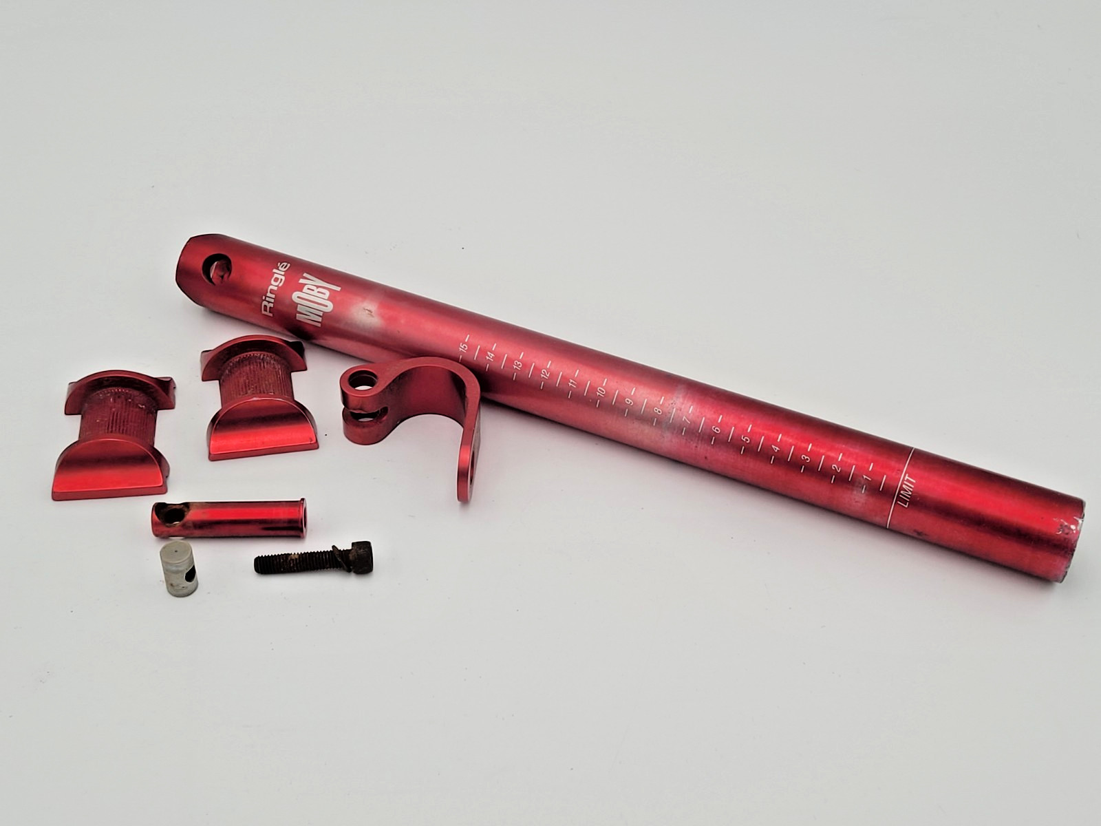 Vintage Ringle Moby Seatpost 27.2 Red Faded CUT