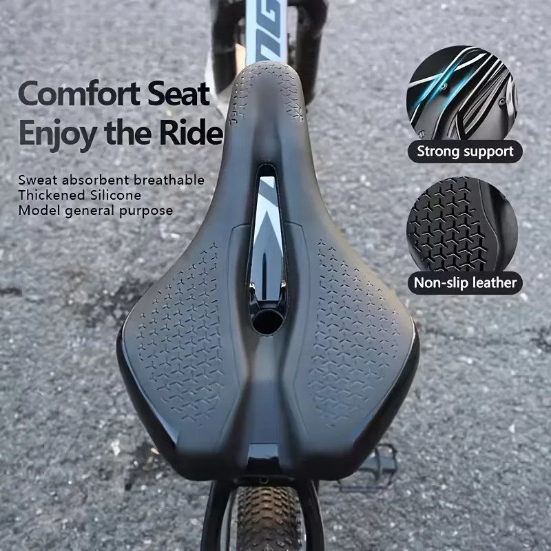 Bike Seat, Mountain Saddle, Cycling Pad-Universal Soft Shock Absorbing Breath