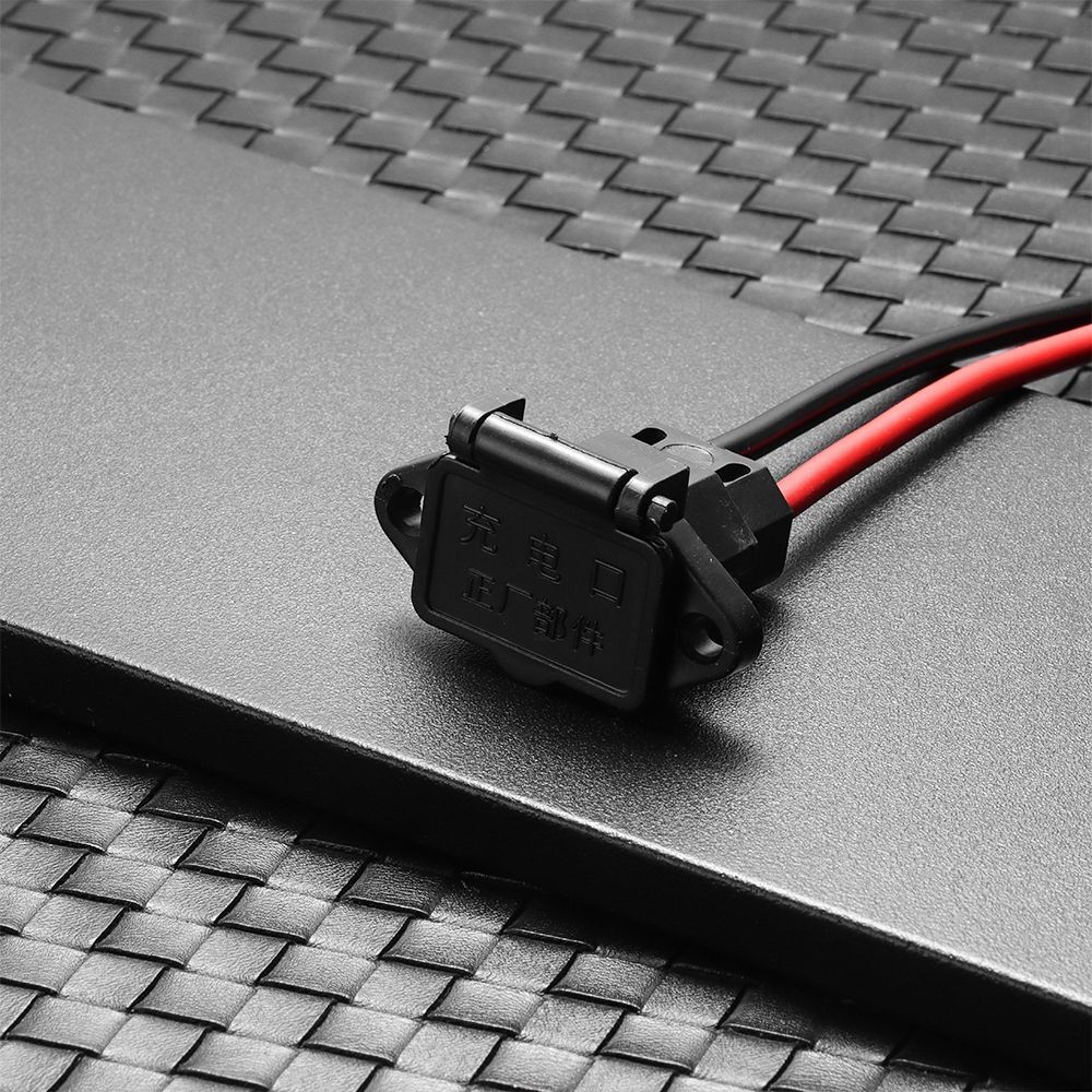 Electric Bike Battery Charging Socket Male / Female plug Battery Charger cable