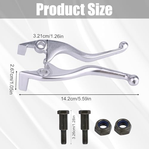 Pair Left and Right Handbrake Levers for Tuttio Soleil01 Dirt Bike, Aluminum