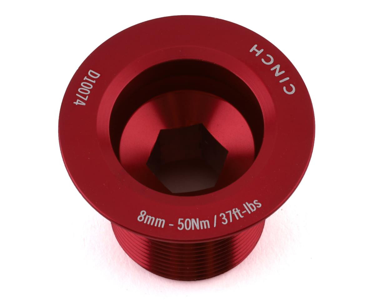 Race Face CINCH Crank Bolt w/ Washer (Gloss Red) (NDS) (M18) [F10024GLSRED]