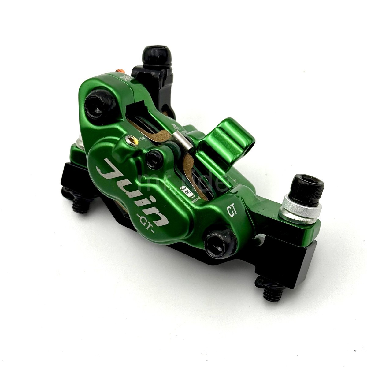 JUIN GTP 4 Pistons Light Hydraulic Road/CX Bike Disc Brake set Caliper Green