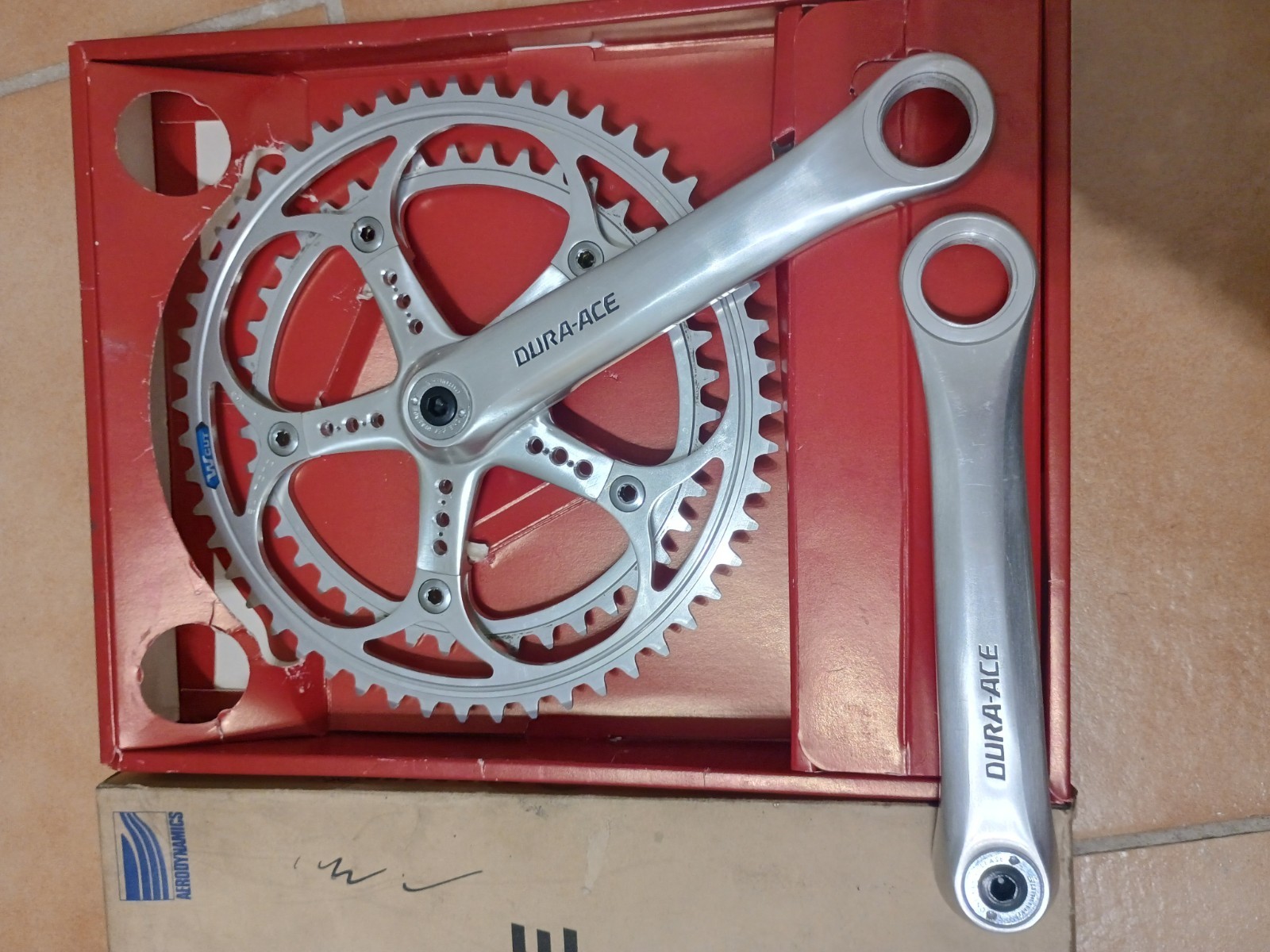 Nos Nib Vintage Crankset Shimano Dura Ace EX W Cut mm 170 Crankset 52/42