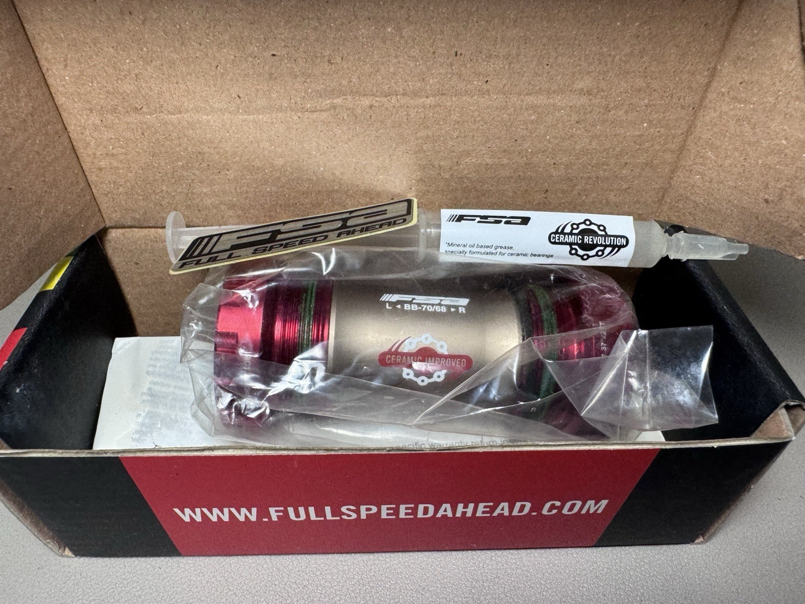 FSA K-Force MegaExo Ceramic Bottom Bracket English BSA 68/70mm BB 200-1960