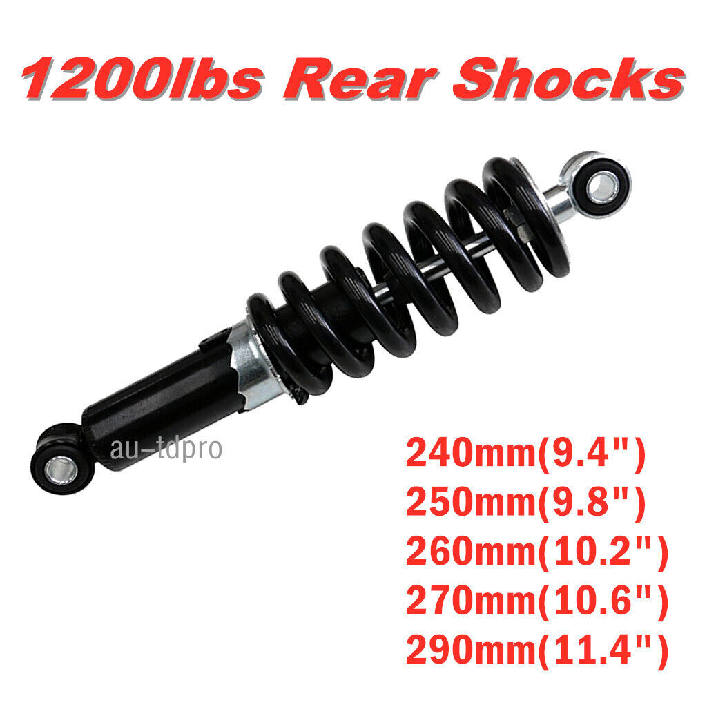 9.4″ 9.8″ 10.2″ 10.6″ 11.4″ Rear Shocks For Dirt Bike GO Kart ATV Quad Scooter